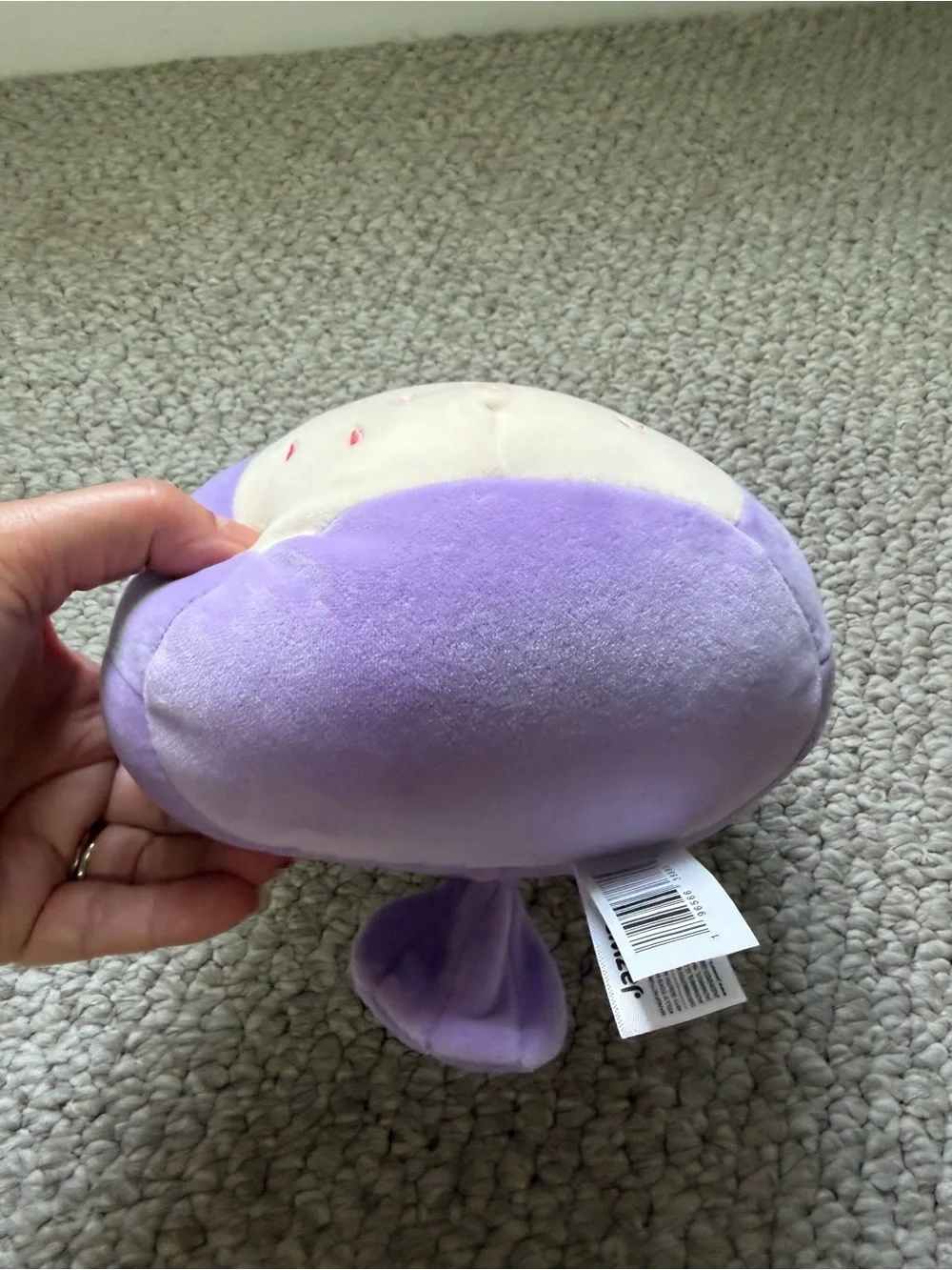 Official Squishmallows Holly the Purple Owl With Flower Pin